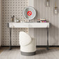 Luxurious Vanity Set 2 Storage Drawers with Padded Stool in White