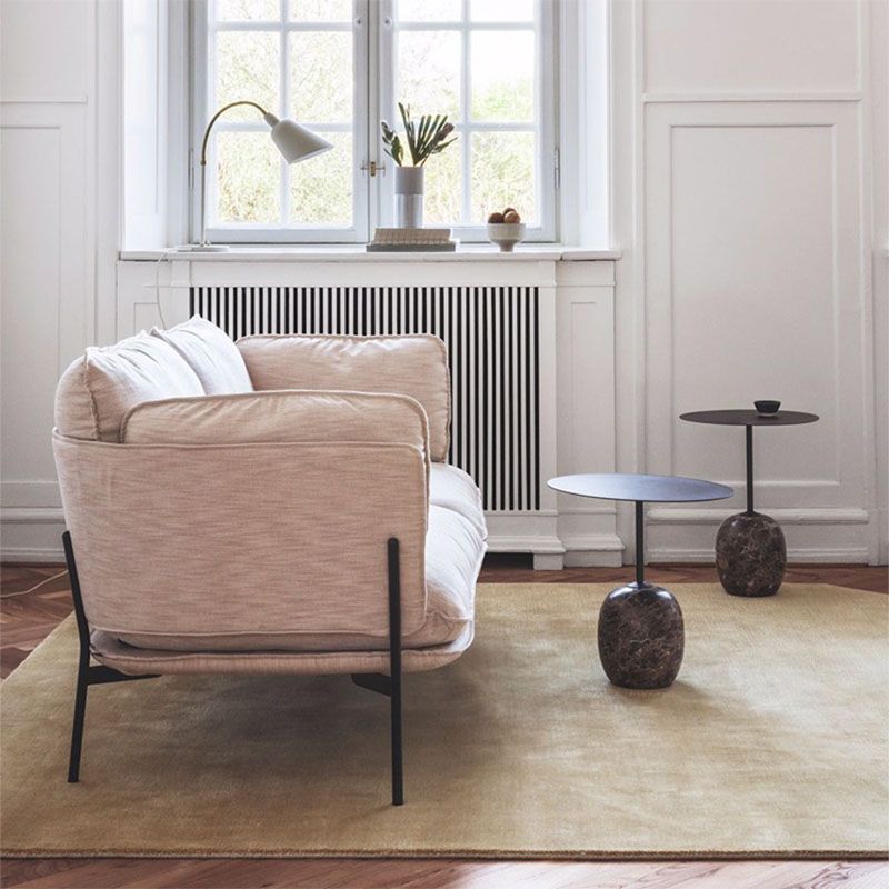 Round Metal Table Marble Pedestal Base Medieval Modern Style Side Table Clearhalo 'Coffee & Accent Tables' 'End & Side Tables' 'end_side_tables' 'furn' 'furn_end_side_tables' 'Furniture' 'Living Room Furniture' 1200x1200_6af3aa91-69a8-46b5-a0da-b6557bf36483