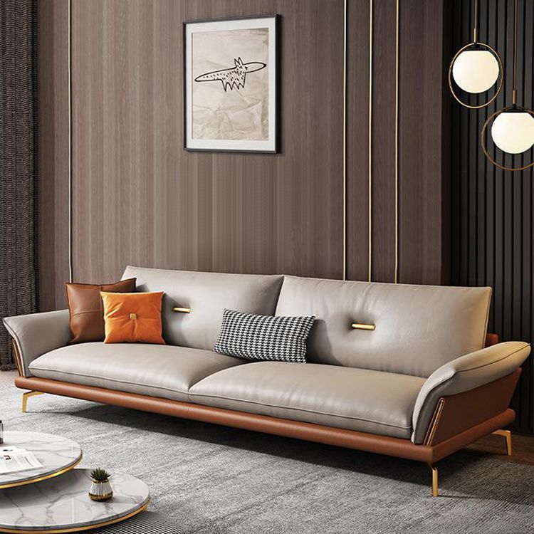 Modern Cushions Sofa 37.40" D x 34.64" H Flared Arm Sofa for Living Room Clearhalo 'furn' 'furn_sofas' 'Furniture' 'Living Room Furniture' 'Sofa' 'sofas' 1200x1200_6af6bd4e-662a-4c81-bba2-3f77bc8ca917