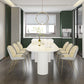 Free Form Sintered Stone Table for Restaurant Modern Indoor White Table with 3 Legs Clearhalo ' dining_table' 'Dining Tables & Seating' 'Dining Tables' 'furn' 'furn_dining_table' 'Furniture' 'furniture_dining_table' 'Kitchen & Dining Furniture' 'kitchen&dining_furn' 'kitchen' 'kitchen_dining_table' 1200x1200_6afa39d6-ffc4-4f62-81cc-78351d4901ef