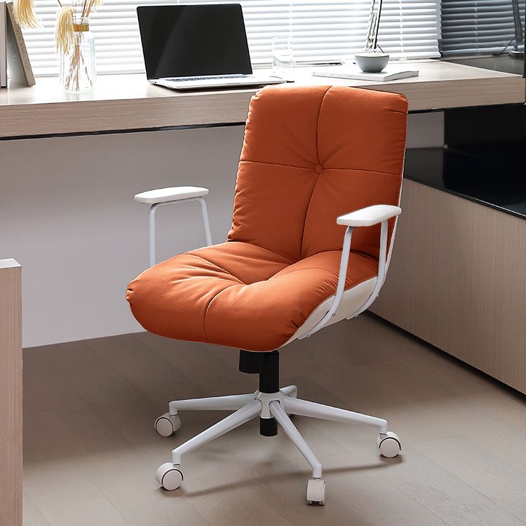 Padded Arms Swivel Office Chair Modern Mid Back Tufted Desk Chair Clearhalo 'furn' 'furn_office_chair' 'Furniture' 'Office Chairs' 'Office Furniture' 'office_chair' 1200x1200_6afb5655-f3eb-405e-ba15-6b288d258744