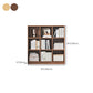 Contemporary Engineered Wood Bookshelf Standard Closed Back with Shelves