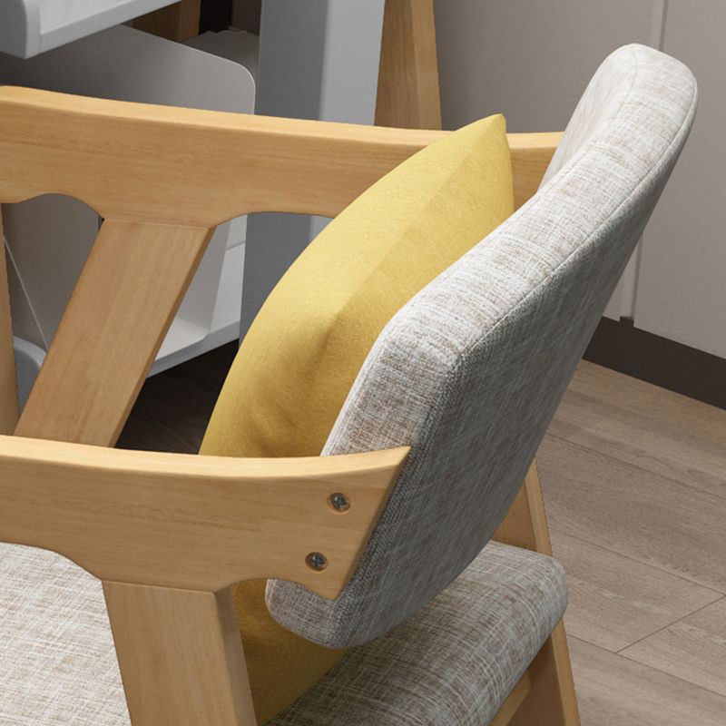 Open Back Dining Arm Chair Upholstered Single Dining Armchair with Wood Legs Clearhalo ' kitchen&dining_furn' 'Dining Chairs' 'Dining Tables & Seating' 'dining_chair' 'furn' 'furn_dining_chair' 'Furniture' 'furniture_dining_chair' 'Kitchen & Dining Furniture' 'kitchen' 1200x1200_6afbe9fd-94da-493d-86e8-b12cb2788d6d