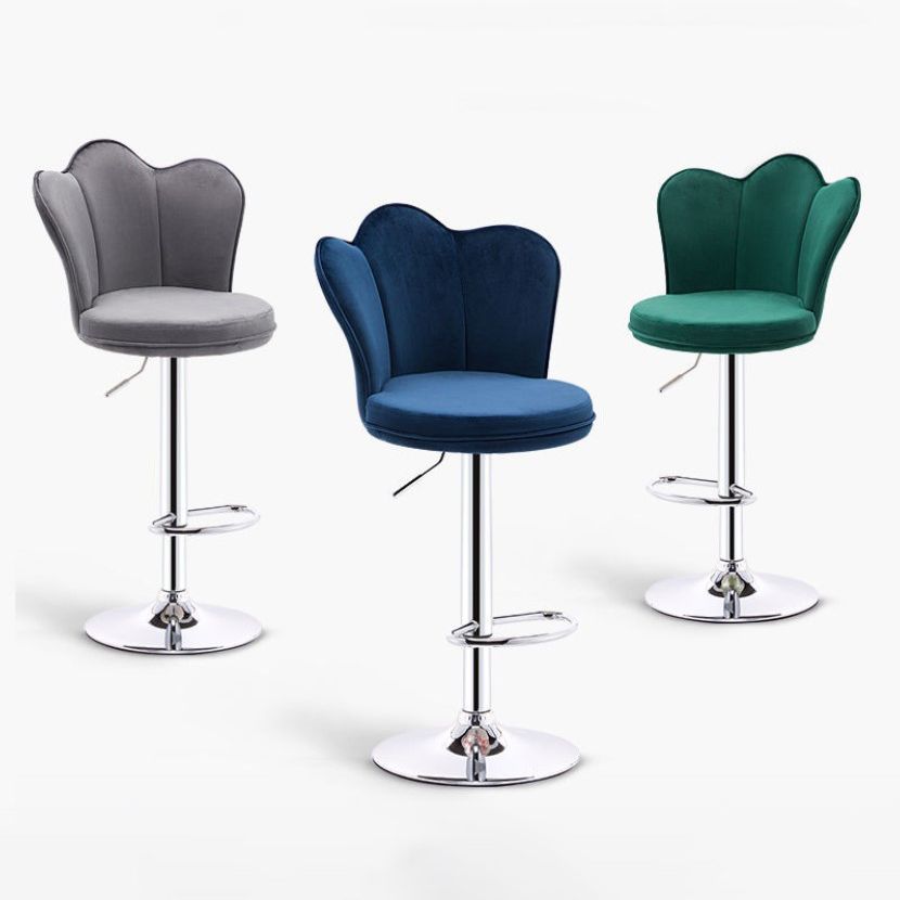 Dining Room Nordic Style Barstool Adjustable Bar Stool with Liftable Pedestal Clearhalo 'Bar Furniture' 'Bar Stools' 'bar_stools' 'furn' 'furn_bar_stools' 'Furniture' 'Kitchen & Dining Furniture' 1200x1200_6afd1a00-cd85-4804-af7d-0d273f5cf7c4