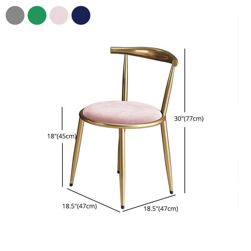 Nordic Design Fabric Dining Chair Open Back Side Chair for Home Use Clearhalo 'Dining Chairs' 'Dining Tables & Seating' 'dining_chair' 'furn' 'furn_dining_chair' 'Furniture' 'furniture_dining_chair' 'Kitchen & Dining Furniture' 1200x1200_6afdba9b-119c-40a7-9ece-ed8bde8ee357