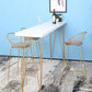 Glam Style Rectangle Bar Table White Colour Bar Dining Table with 4 Legs Clearhalo 'Bar Furniture' 'Bar Tables' 'bar_tables' 'furn' 'furn_bar_tables' 'Furniture' 'Kitchen & Dining Furniture' 1200x1200_6afe6a50-762d-4a88-b378-414860facf23