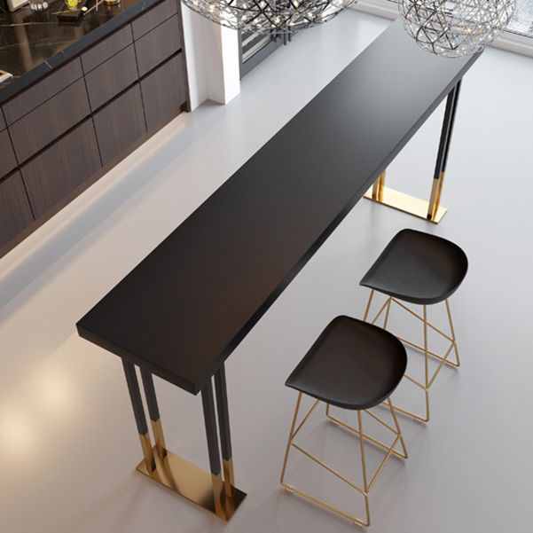 Rectangle Top Bar Table Traditional Luxury Bar Table with Sled Base Clearhalo 'Bar Furniture' 'Bar Tables' 'bar_tables' 'furn' 'furn_bar_tables' 'Furniture' 'furniture_bar_tables' 'Kitchen & Dining Furniture' 1200x1200_6afee5fc-6bb5-4acb-b772-86b0b4c58da3