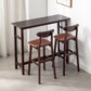 Contemporary Solid Wood Bar Table 47.2"L Trestle Base Bar Desk for Indoor Clearhalo 'Bar Furniture' 'Bar Tables' 'bar_tables' 'furn' 'furn_bar_tables' 'Furniture' 'Kitchen & Dining Furniture' 1200x1200_6aff2b91-0094-447a-a15b-f4981f3d344e