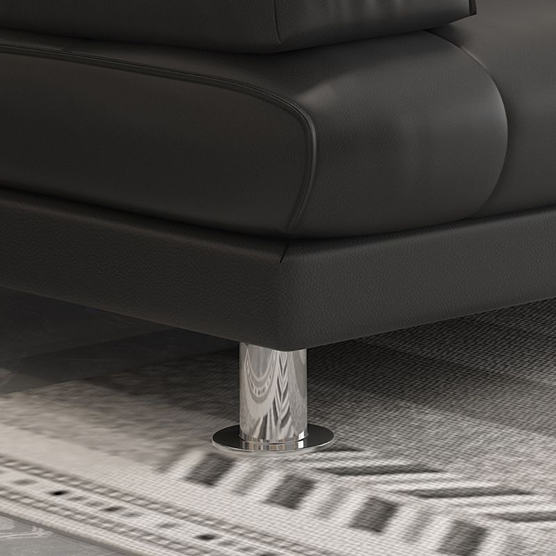 Biscuit Back Faux Leather Pillow Top Arm Sofa with Foldable and Stain Resistant Clearhalo 'furn' 'furn_sofas' 'Furniture' 'furniture_sofas' 'kitchen' 'kitchen_sofas' 'Living Room Furniture' 'Sofa' 'sofas' 1200x1200_6b019a44-0f42-4b52-9dd7-9dbaf522a108