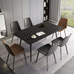 Contemporary Modern Rectangle Stone Table 4 Legs Dinner Room Table Clearhalo ' dining_table' 'Dining Tables & Seating' 'Dining Tables' 'furn' 'furn_dining_table' 'Furniture' 'furniture_dining_table' 'Kitchen & Dining Furniture' 'kitchen&dining_furn' 'kitchen' 'kitchen_dining_table' 1200x1200_6b02cdce-3f05-45fa-af18-ea664ebec893