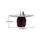 Round Standard Height Dining Table Modern Solid Wood Pedestal Dining Table