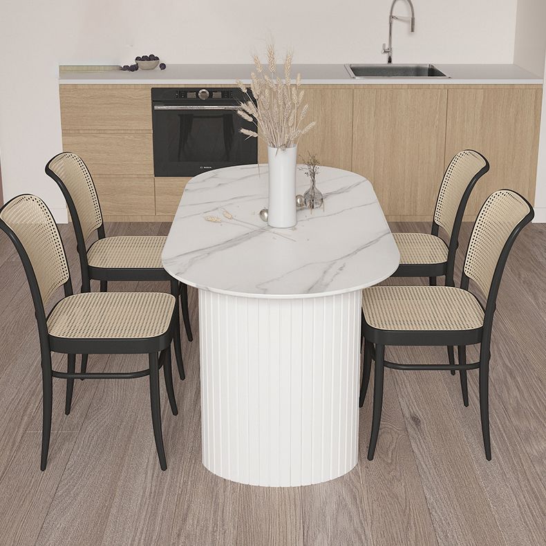 Witte eettafel eigentijdse stijl dinette tafel voor keukenhuis