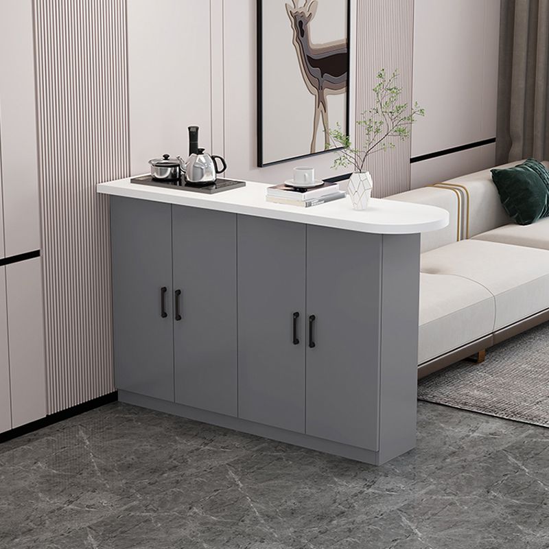 Modern Indoor Counter Table Faux Wood Bar Stool Table with Storage Clearhalo 'Bar Furniture' 'Bar Tables' 'bar_tables' 'furn' 'furn_bar_tables' 'Furniture' 'Kitchen & Dining Furniture' 1200x1200_6b051a5a-6243-41d1-ace1-4c6b56c579ac