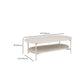 Modern Wood Coffee Table 4 Legs Coffee Cocktail Table with Shelf Clearhalo 'Coffee & Accent Tables' 'Coffee Tables' 'coffee_tables' 'furn' 'furn_coffee_tables' 'Furniture' 'Living Room Furniture' 1200x1200_6b0605cc-6ac7-4f4d-b75c-0ee9ec942022