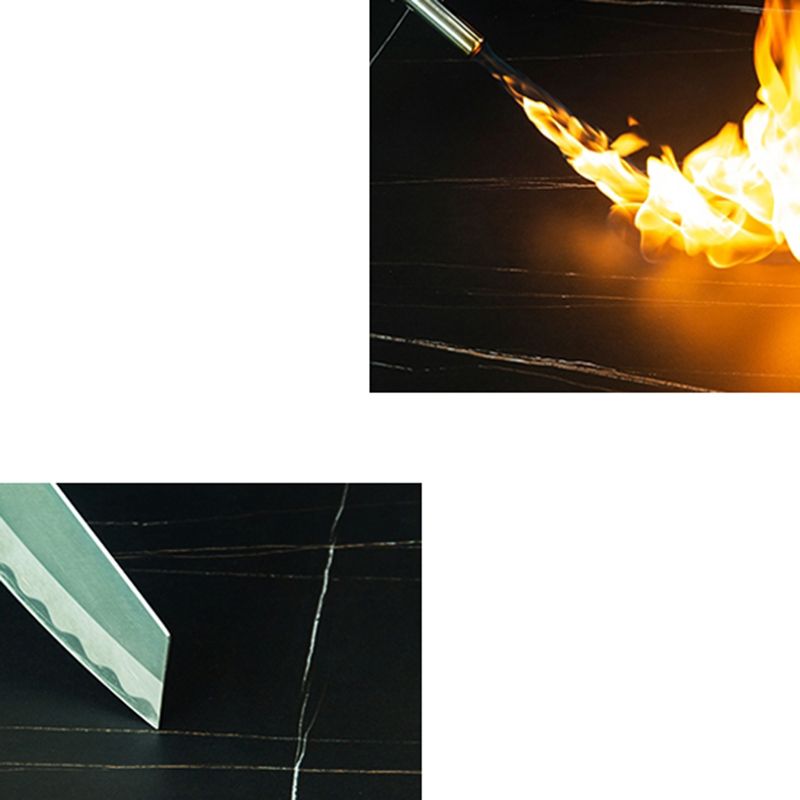 Bureau d'écriture en pierre industrielle bureau en métal rectangulaire pour le bureau