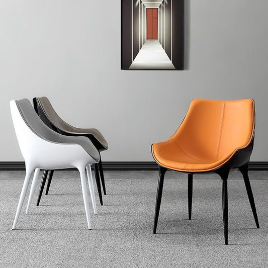 Contemporary Style Dining Chairs Arm Side Chairs with Metal Legs for Kitchen Clearhalo ' kitchen&dining_furn' 'Dining Chairs' 'Dining Tables & Seating' 'dining_chair' 'furn' 'furn_dining_chair' 'Furniture' 'furniture_dining_chair' 'Kitchen & Dining Furniture' 'kitchen' 1200x1200_6b07c668-357d-4a79-a1d0-4c43739240f0