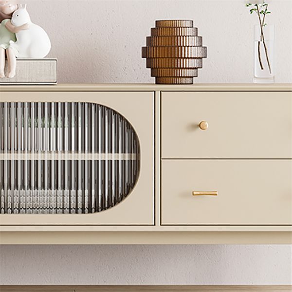 Rattan Living Room Sideboard Cabinet Modern Credenza with Storage and Drawer Clearhalo 'buffet_sideboard' 'Buffets & Sideboards' 'furn' 'furn_buffet_sideboard' 'Furniture' 'furniture_buffet_sideboard' 'Kitchen & Dining Furniture' 1200x1200_6b0a1312-83bb-435e-8489-a915660fdea9