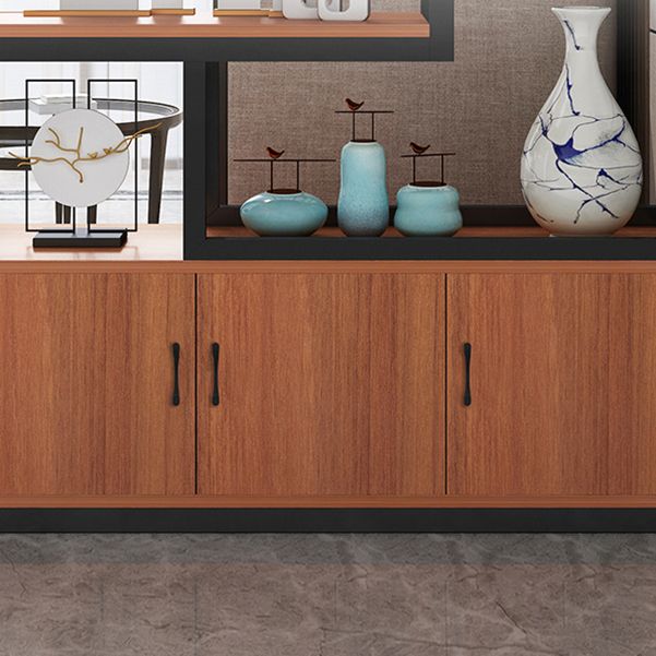 Estantería moderna con puertas estantería de estante geométrico para oficina