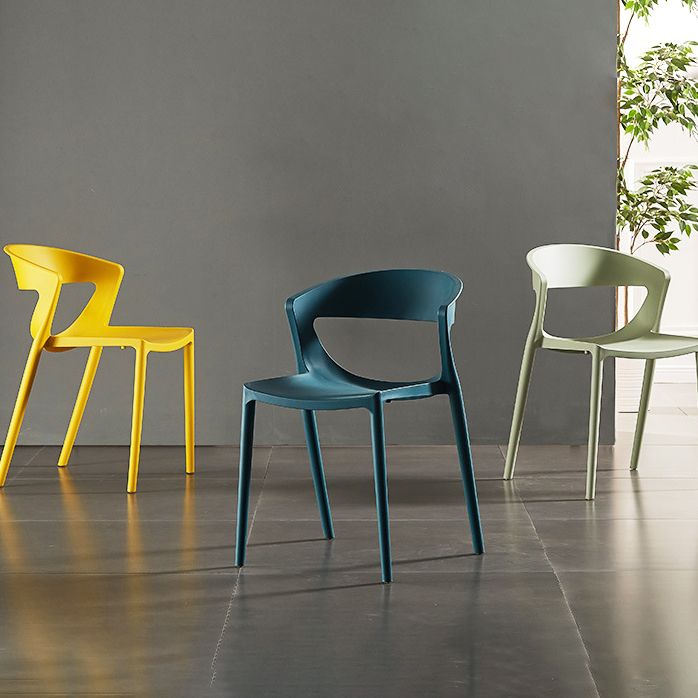 Modern Dining and Accent Chairs Indoor-Outdoor Plastic Open Back Side Chair Clearhalo ' kitchen&dining_furn' 'Dining Chairs' 'Dining Tables & Seating' 'dining_chair' 'Furniture' 'furniture_dining_chair' 'Kitchen & Dining Furniture' 'kitchen' 1200x1200_6b0bd6c0-c4d4-44b9-b792-69cb5248b091