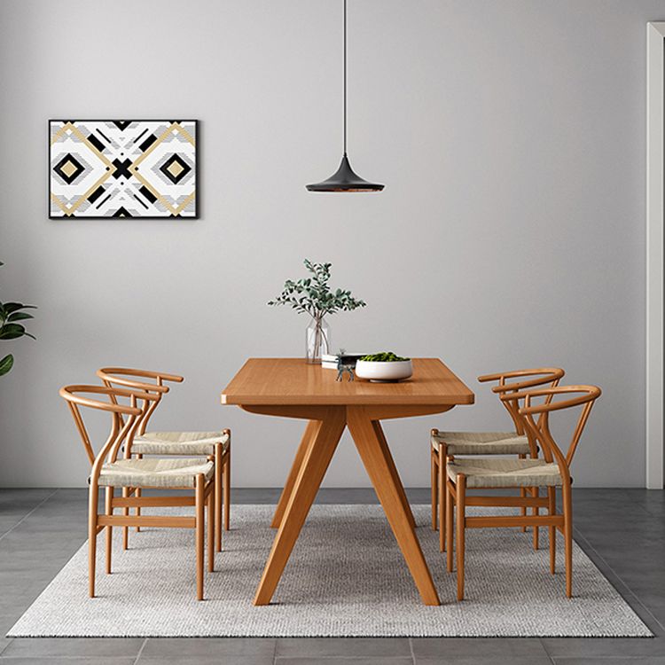 1/2/5/6 Pcs Pine Wood Modern Dining Room Set with Rectangle Table Dinette Set Clearhalo 'Dining Room Sets' 'Dining Tables & Seating' 'dining_room_set' 'furn' 'furn_dining_room_set' 'Furniture' 'furniture_dining_room_set' 'Kitchen & Dining Furniture' 'kitchen&dining_furn' 'kitchen' 1200x1200_6b0c6c72-cca8-4858-b9af-7d00e8624dd3