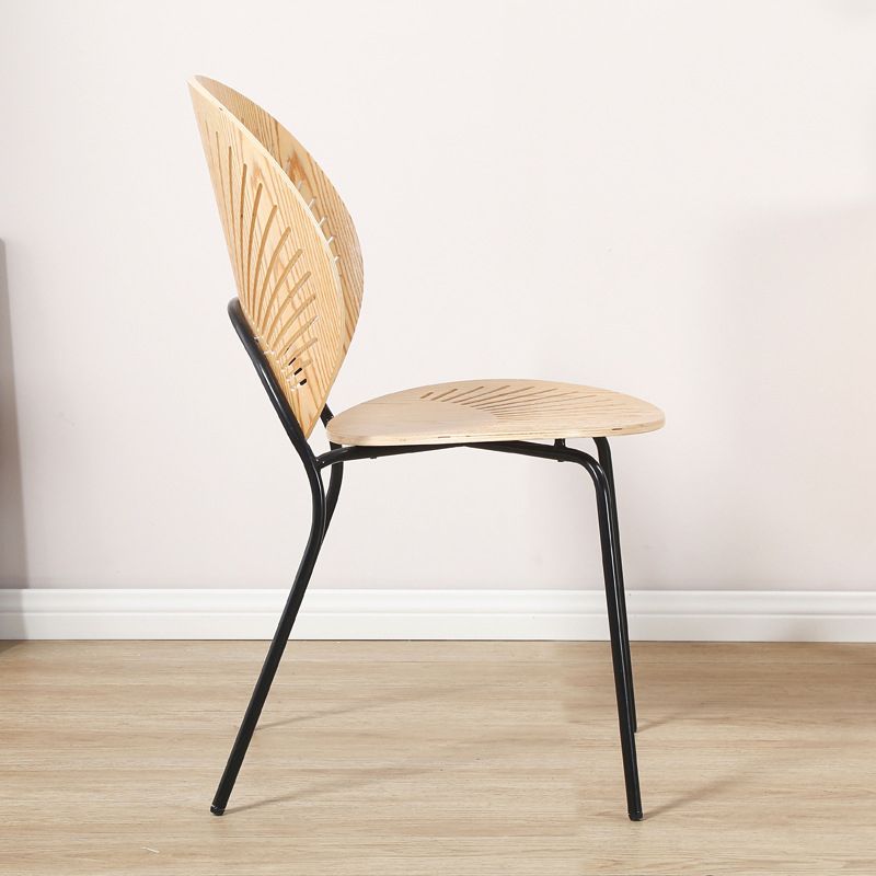Contemporary Style Metal Chairs Open Back Dining Side Chair (Set of 4) Clearhalo ' kitchen&dining_furn' 'Dining Chairs' 'Dining Tables & Seating' 'dining_chair' 'furn' 'furn_dining_chair' 'Furniture' 'furniture_dining_chair' 'Kitchen & Dining Furniture' 'kitchen' 1200x1200_6b0d2ca9-c164-4dae-8c70-2fe4aae17848