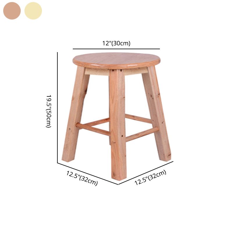 Modern Armless Non Foldable Counter Stool Wood Household Bar Stool with Pedal Clearhalo 'Bar Furniture' 'Bar Stools' 'bar_stools' 'furn' 'furn_bar_stools' 'furniture_bar_stools' 'Kitchen & Dining Furniture' 'kitchen&dining_furn' 'kitchen' 'kitchen_furn' Furniture' 1200x1200_6b0dd88c-70dc-47d4-94a1-d4ff42a4ed00