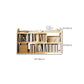 Engineered Wood Modern Bookcase Standard Open Back Bookshelf