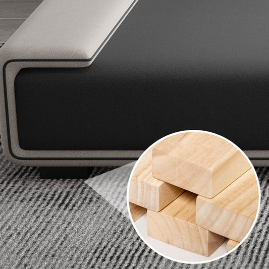 149.6"L √ó 70.87"W √ó 30.31"H Pillow Top Arm Sectional Stain-Resistant Faux Leather Sofa Clearhalo 'furn' 'furn_sectionals' 'Furniture' 'furniture_sectionals' 'Living Room Furniture' 'Sectionals' 1200x1200_6b0f0e76-e505-4bf7-82d0-c55d2a755e88