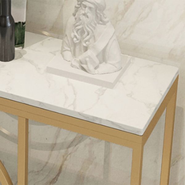 Tavolo da divano console in marmo moderno tavolo da ferro rettangolare per la sala