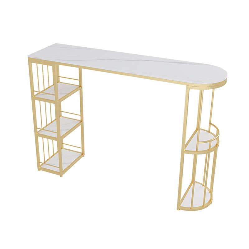 Modern Style Bar Table Stone Top Bar Table with Storage for Living Room Clearhalo 'Bar Furniture' 'Bar Tables' 'bar_tables' 'furn' 'furn_bar_tables' 'Furniture' 'Kitchen & Dining Furniture' 1200x1200_6b10c27d-2df7-4ec9-9ac9-622cdc014b2f