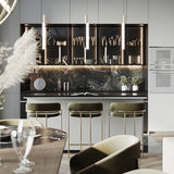 Modern Indoor Upholstered Bar Stool Low Back Footrest Counter Stool