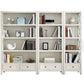 Rectangle Standard Solid Wood Bookcase Nordic Closed Back Bookshelf