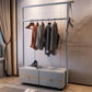 Contemporary Movable Wardrobe Wooden Bedroom Armoire with Drawers Clearhalo 'Armoires & Wardrobes' 'armoires_wardrobes' 'Bedroom Furniture' 'furn' 'furn_armoires_wardrobes' 'Furniture' 1200x1200_6b120007-dc24-4f58-8ceb-e7b0ad1f1f3d