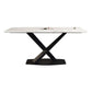 Rectangle Traditional Luxury Dining Table White Sintered Stone Table with Metal Pedestal Base Clearhalo ' dining_table' 'Dining Tables & Seating' 'Dining Tables' 'furn' 'furn_dining_table' 'Furniture' 'furniture_dining_table' 'Kitchen & Dining Furniture' 'kitchen&dining_furn' 'kitchen' 'kitchen_dining_table' 1200x1200_6b12c76d-0d65-4149-97c2-44714a548e0a