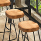 1/4 Pieces Industrial Iron Bar Table Set Rectangle Wood Bistro Set with Footrest Clearhalo 'Bar Furniture' 'furn' 'furn_home_bar_bar_sets' 'Furniture' 'Home Bars & Bar Sets' 'home_bar_bar_sets' 'Kitchen & Dining Furniture' 1200x1200_6b164c00-37d5-43fc-8fc8-6fb7978c32c7