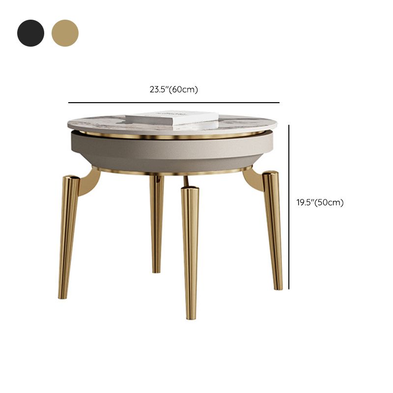 19.7inch Tall Side Table 4 Legs Base Type Slate  Nesting Tables