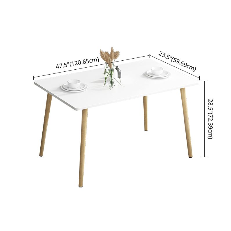 Standard Height Wood Top Dining Set with 4 Light Brown Wood Legs for Dining Furniture Clearhalo 'Dining Room Sets' 'Dining Tables & Seating' 'dining_room_set' 'Furniture' 'furniture_dining_room_set' 'Kitchen & Dining Furniture' 'kitchen&dining_furn' 'kitchen' 1200x1200_6b176916-7afb-4193-9334-b8f977e35473