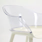 Glam Style Transparent Acrylic Arm Chair Multicolor Dining Arm Chair for Home Clearhalo ' kitchen&dining_furn' 'Dining Chairs' 'Dining Tables & Seating' 'dining_chair' 'Furniture' 'furniture_dining_chair' 'Kitchen & Dining Furniture' 'kitchen' 1200x1200_6b181f15-89c2-4ba9-9c64-a82ae15ce931