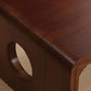 Massief houten enkele salontafel Rechthoekige moderne slee-cocktailtafel