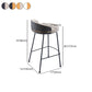 Contemporary Bar and Counter Stool Low Back Stool with 4 Legs in Black Clearhalo 'Bar Furniture' 'Bar Stools' 'bar_stools' 'furn' 'furn_bar_stools' 'Furniture' 'furniture_bar_stools' 'Kitchen & Dining Furniture' 1200x1200_6b199383-cb1e-45b7-befc-0d73560087ea