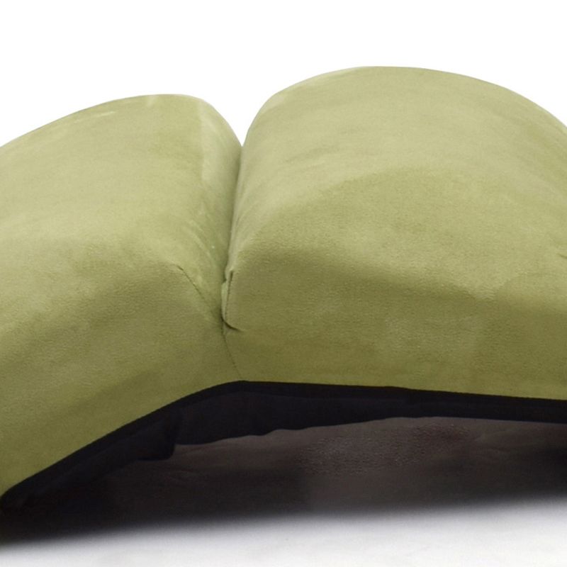 Sedia reclinabile a colore solido di poltrona telaio metallico in verde