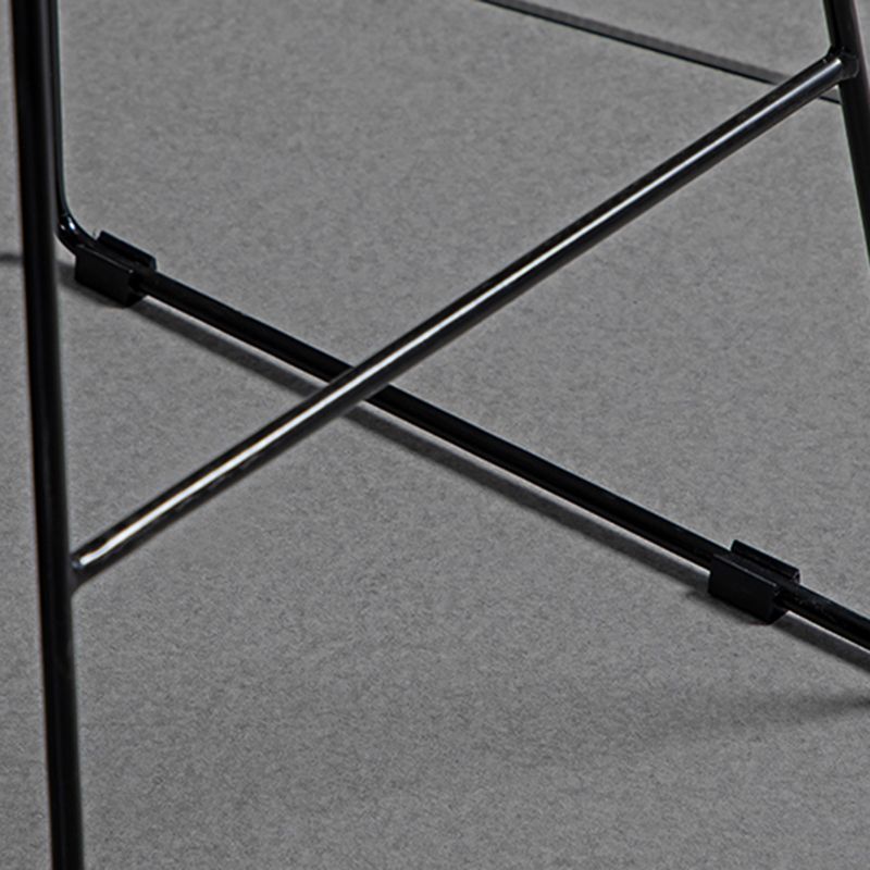 Sgabello da barra in tessuto glam sgabello senza braccio con base di metallo