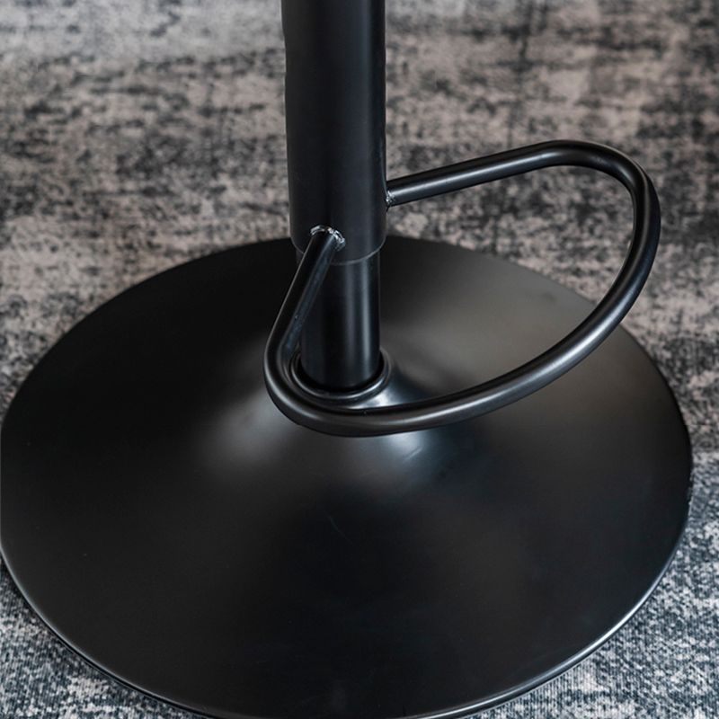 Modern Swivel Footrest Bar Stool Metal Backrest Indoor Counter Stool with Wood Seat Clearhalo 'Bar Furniture' 'Bar Stools' 'bar_stools' 'furn' 'furn_bar_stools' 'Furniture' 'Kitchen & Dining Furniture' 1200x1200_6b1d1ba9-3555-4d29-9eb9-96d992564b06