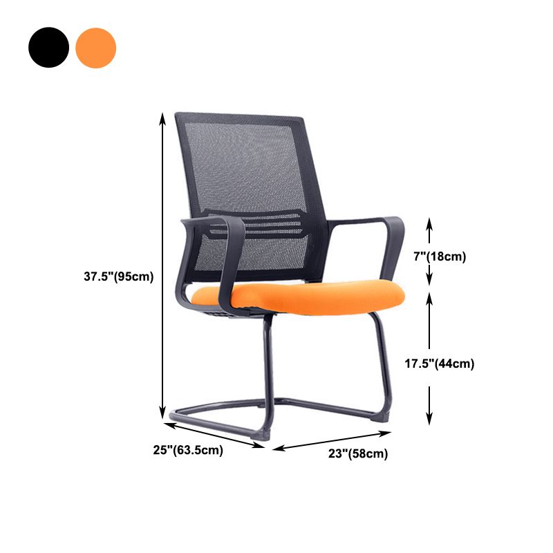 Modern Mid-Back Office Chair Black Frame No Distressing Desk Chair Clearhalo 'furn' 'furn_office_chair' 'Furniture' 'Office Chairs' 'Office Furniture' 'office_chair' 1200x1200_6b1dd847-04c1-4405-bbd0-1aa4a7ad02a0