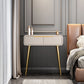 Glam trucco vanità con cassetto in grigio/bianco/rosa per camera da letto