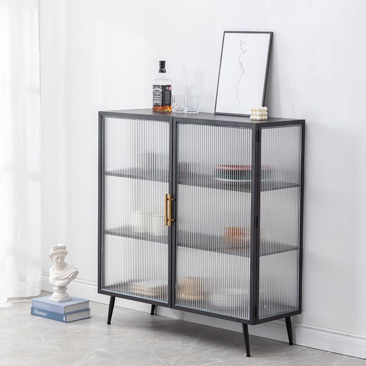 Server buffet cucina in stile glam Server da pranzo in metallo in metallo per soggiorno