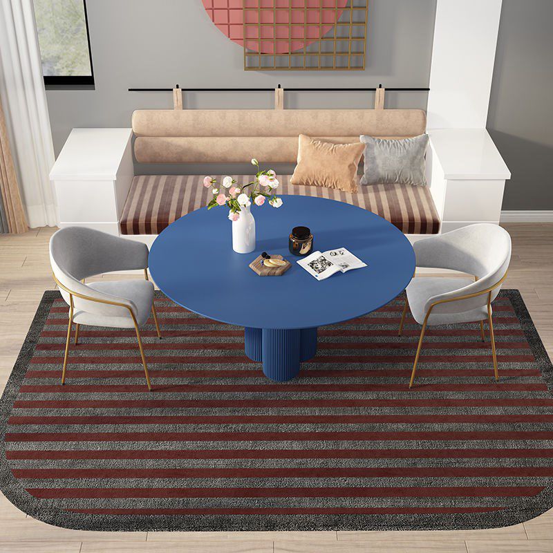 Modern Round Top Dinette Table Solid Wood Base Dining Table for Restaurant Clearhalo 'Dining Tables & Seating' 'Dining Tables' 'dining_table' 'furn' 'furn_dining_table' 'Furniture' 'furniture_dining_table' 'Kitchen & Dining Furniture' 'kitchen' 'kitchen_dining_table' 1200x1200_6b225dd9-5098-4dc1-a154-8db698326cc5