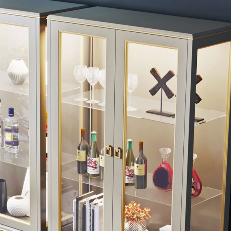 Luxury Floor Wine Rack Solid Wood Wine Bottle Rack with Glass Doors Clearhalo 'furn' 'furn_wine_racks' 'Furniture' 'Kitchen & Dining Furniture' 'Wine Racks' 'wine_racks' 1200x1200_6b276eb5-7e1d-4ced-969e-ce20c2537cc1