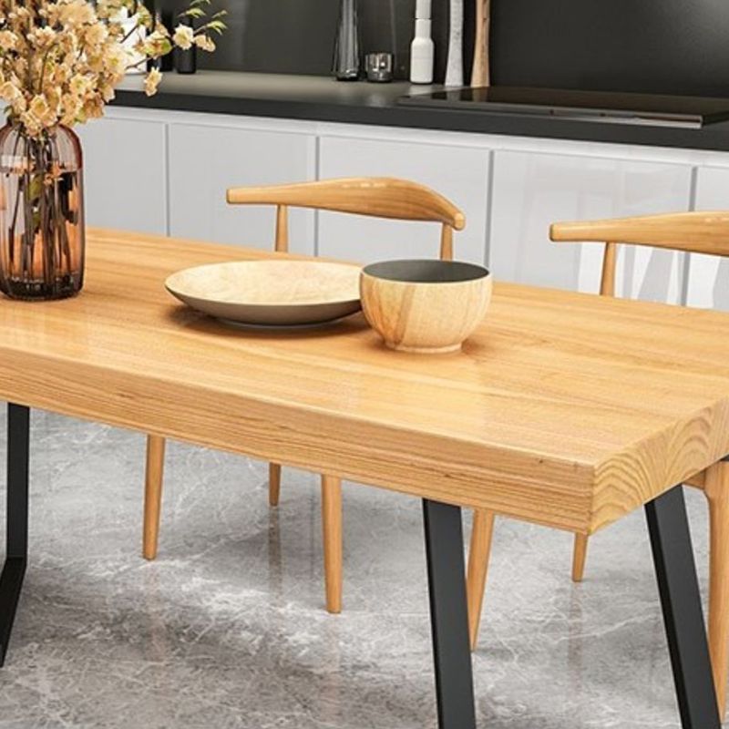 Industrial 1/2/5/6/7 Pieces Dining Set Solid Wood Dining Table for Home Use Clearhalo 'Dining Room Sets' 'Dining Tables & Seating' 'dining_room_set' 'furn' 'furn_dining_room_set' 'Furniture' 'furniture_dining_room_set' 'Kitchen & Dining Furniture' 1200x1200_6b285c5c-b268-4662-8b7b-ee01beb37cdd