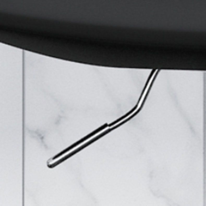 Tabouret de bar à tabouret de barre pivotant sans bras réglable avec base chromée